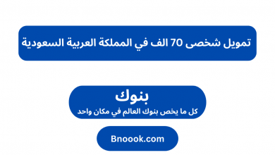 تمويل شخصی 70 الف في المملكة العربية السعودية 