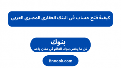 كيفية فتح حساب في البنك العقاري المصري العربي