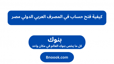 كيفية فتح حساب في المصرف العربي الدولي مصر