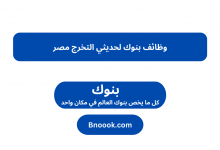 وظائف بنوك لحديثي التخرج مصر